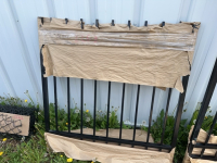 4 foot black metal gate