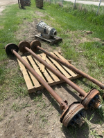 Three 7000 pound axles