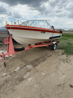1970 Motor boat and trailer