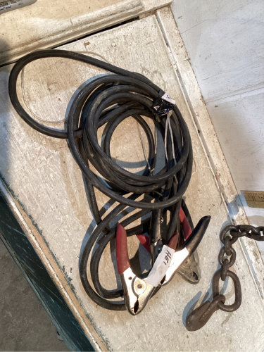 BOOSTER CABLES + TOW ROPE