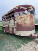 1991, 16 foot Boss 2, bumper Pull Livestock trailer