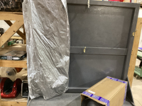 BOX OF GRAY PERFORATED GARMENT COVER BAGS