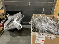 2 BOXES OF HANGERS