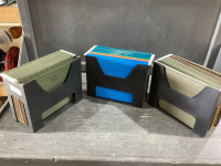 3 HANGING FOLDER BOXES