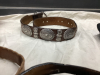 LEATHER AND METAL BELTS, COORS BOLO TIE, CALGARY POLICE RODEO BUCKLE, CALGARY STAMPEDE NECK KERCHIEF - 6