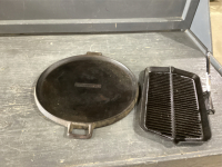 CAST IRON ROUND PIZZA PAN & GRIDDLE