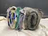 ASSORTMENT OF FABRIC - FLEECE, WAFFLE WEAVE, FAUX FUR - 2