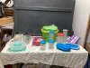 BOX OF TUPPERWARE STORAGE PIECES
