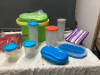 BOX OF TUPPERWARE STORAGE PIECES - 3