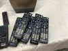 COLLECTION OF REMOTES, A FEW DVD'S AND STONELOOK PLANTER - 2
