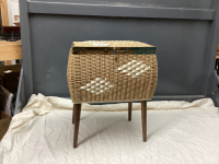 VINTAGE SEWING BOX ON LEGS
