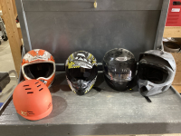 BOX OF HELMETS, MEDIUMS