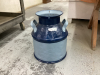 LARGE CREAM CAN - NO LID...PAINTED BLUE