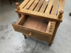 SQUARE SIDE TABLE/PLANT STAND W/ DRAWER - 2