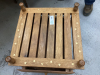 SQUARE SIDE TABLE/PLANT STAND W/ DRAWER - 3