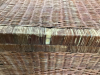 WICKER TRUNK W/ BRASS ACCENTS - 3
