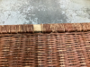 WICKER TRUNK W/ BRASS ACCENTS - 4