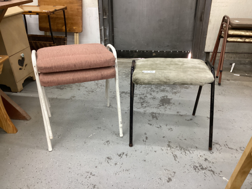(3) STACKING STOOLS