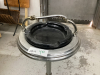 ANTIQUE PEDESTAL ASHTRAY W/ CHROME BASE - 2