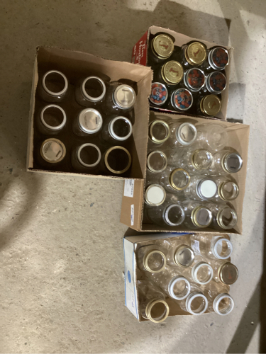 4 BOXES OF CANNING JARS