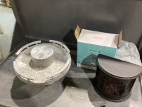 LED FIREPLACE DECORATION & LAZY SUSAN