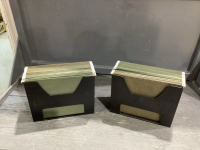 2 HANGING FOLDER BOXES W/FOLDERS