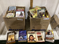 2 BOXES WESTERN BOOKS