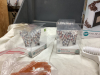 CAKE DECORATING ITEMS - FANCI-FILL CAKE PAN SET, TURNTABLE, PILLARS, CUPCAKE BAKING CUPS, COOKIE CUTTERS - 2