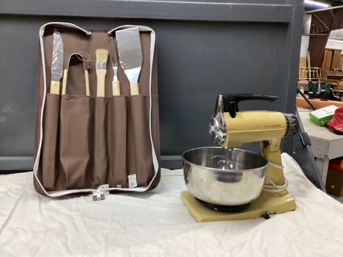 NEW BBQ SET AND SUNBEAM MIXMASTER