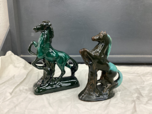 (2) UNMARKED BMP REARING HORSES