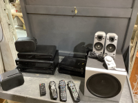 BOX W/MOTOROLA TUNER DVR (2), ARRIS MEDIA PLAYERS (2) & SPEAKERS