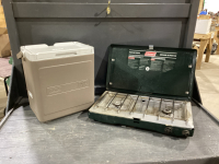 COLEMAN COOLER + CAMP STOVE