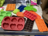 GOOD LIDDED TOTE FULL OF CHOCOLATE MOLDS - 2