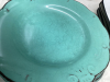 TOTE W/ (2) DISH SETS - BERNIE BROWN & A TEAL SET AND CRYSTAL GLASSES - 4
