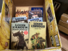 BOX OF LOUIS LAMOUR WESTERN BOOKS & TOILET PAPER ROLL HOLDER - 2