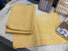 BOX OF NEW TEA TOWELS, COTTON NAPKINS, AND (6) PLACEMATS - 4