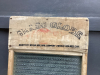 ANTIQUE "GLASS GLOBE" WASHBOARD - 2