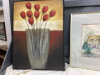 (2) PICTURES - FLOWERS & FARM HOUSE - 4