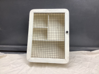 COUNTRY STYLE NICKNACK SHELF W/ WIRE DOOR