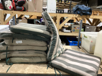 SHELF #4 - (4) LAWN CHAIR CUSHIONS