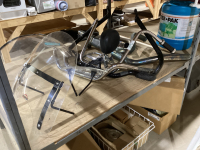 SHELF #2 - HARLEY DAVIDSON PARTS - WINDSHIELDS, HANDLE BARS, EXHAUST PARTS - PROCEEDS BEING DONATED TO: RIDE FOR KIDS