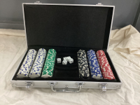 SMALL SET OF. POKER CHIPS
