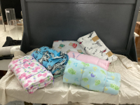 SMALL BOLTS OF FLEECE FABRIC