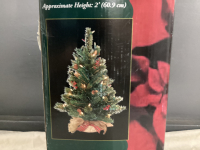 SMALL LIGHTED CHRISTMAS TREE