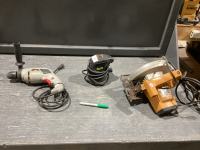 DIESEL ELECTRIC DRILL + TMT PALM SANDER + BD CIRCULAR SAW