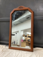 WOOD FRAMED WALL MIRROR