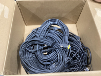 BOX CORDS, COMPUTER CABLES, MONITOR CABLES, LAPTOP LOCK