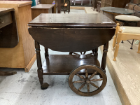 WOOD TEA CART