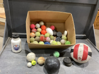 BOX OF ASSORTED BALLS
