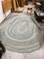 LARGE BRAIDED OVAL RUG